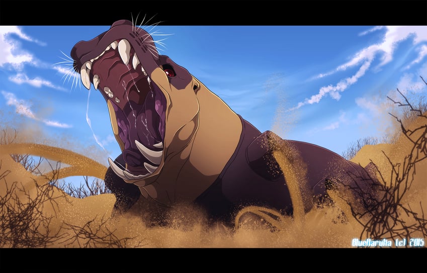 hippowdon (pokemon) drawn by blueharuka