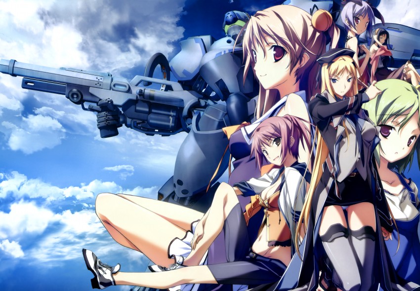 kirishima rain, minazuki sora, nagisa chinatsu, nishino aki, shadow wolf, and 2 more (baldr and 1 more) drawn by kikuchi_seiji
