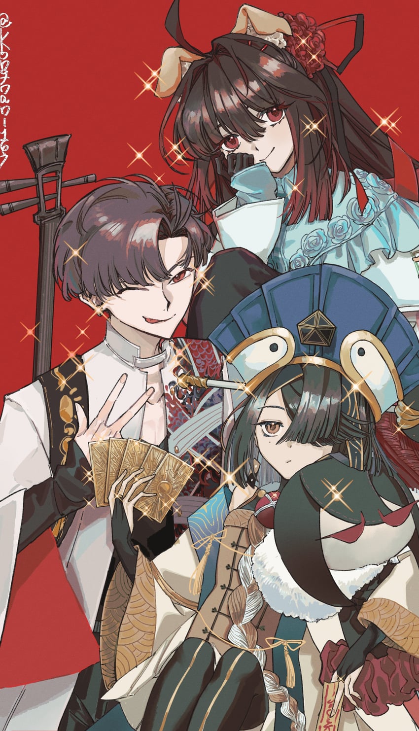 xu fu, takasugi shinsaku, and kyokutei bakin (fate and 1 more) drawn by kongnan_147