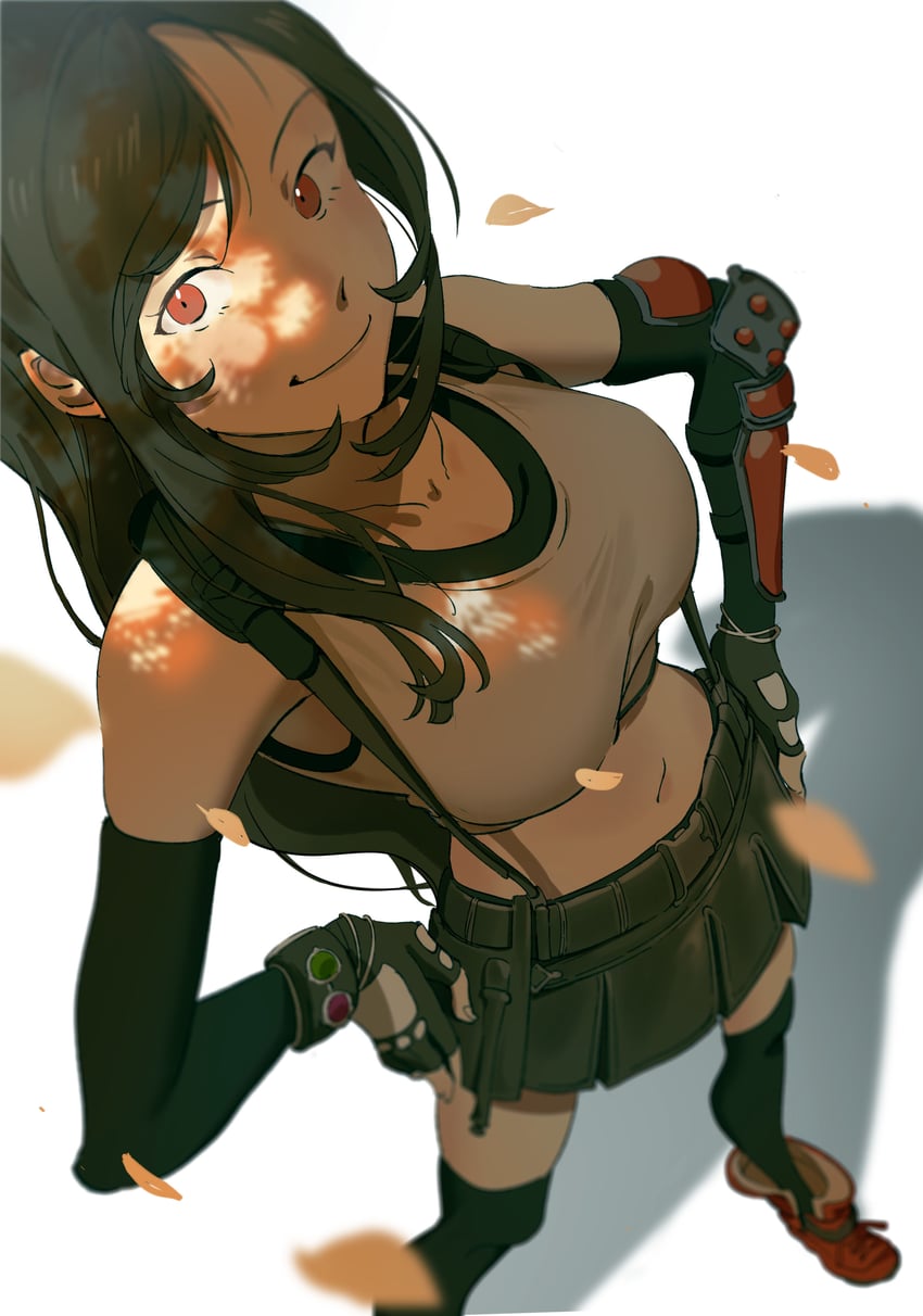 tifa lockhart (final fantasy and 2 more) drawn by shioajiass