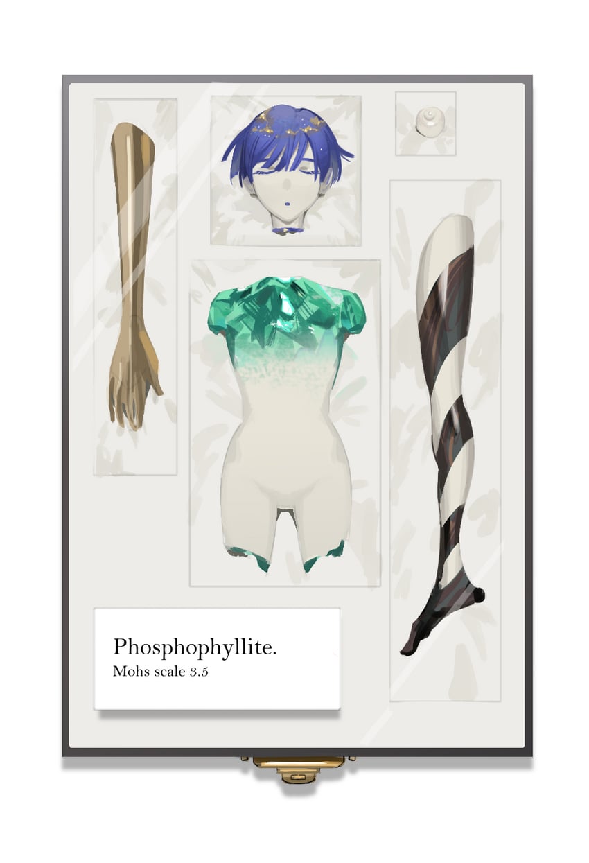 phosphophyllite (houseki no kuni) drawn by yoru_yoru13