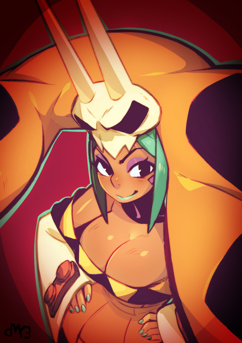 cerebella and vice-versa (skullgirls) drawn by eymbee