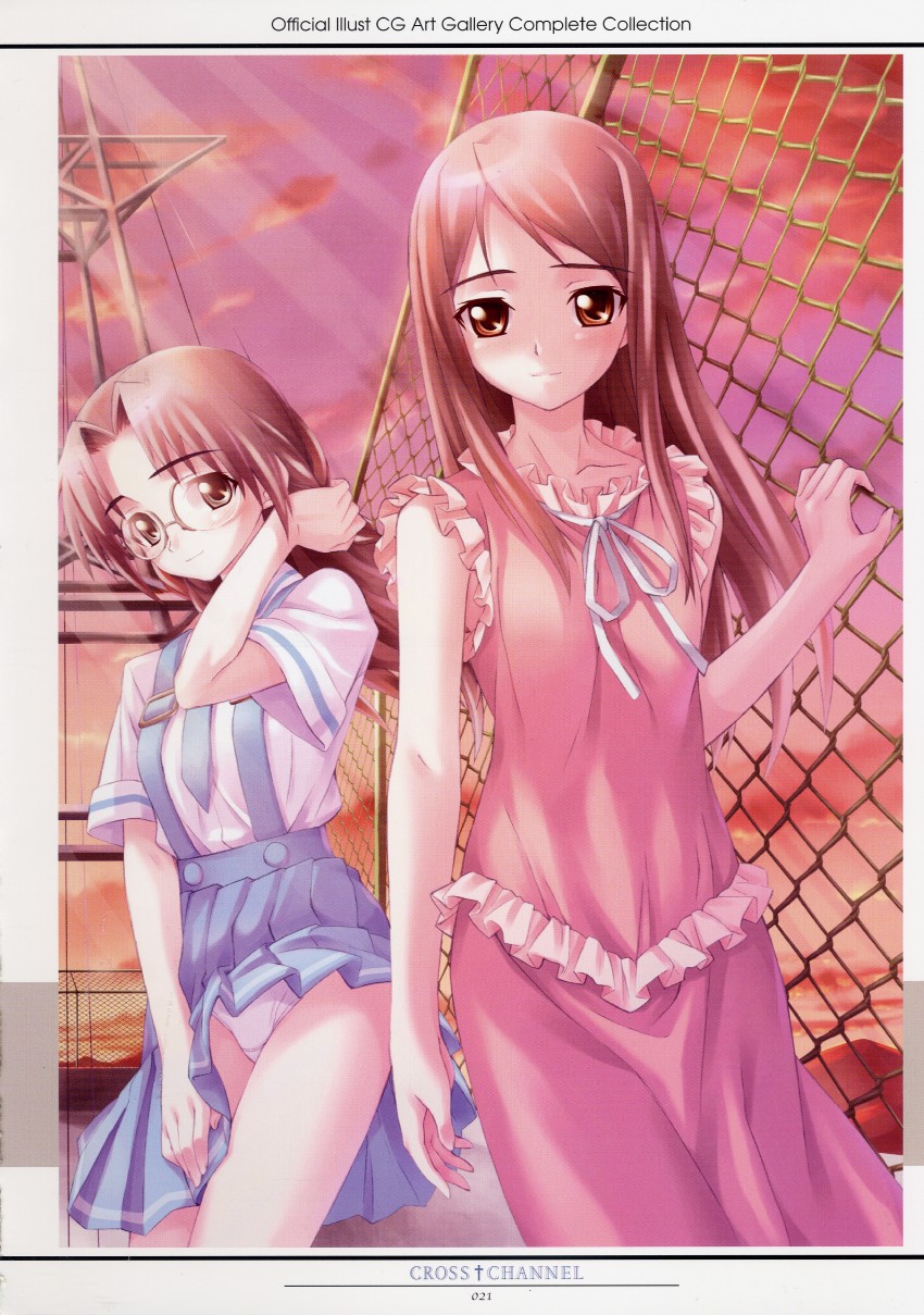 kirihara touko and miyasumi misato (cross channel) drawn by matsuryuu