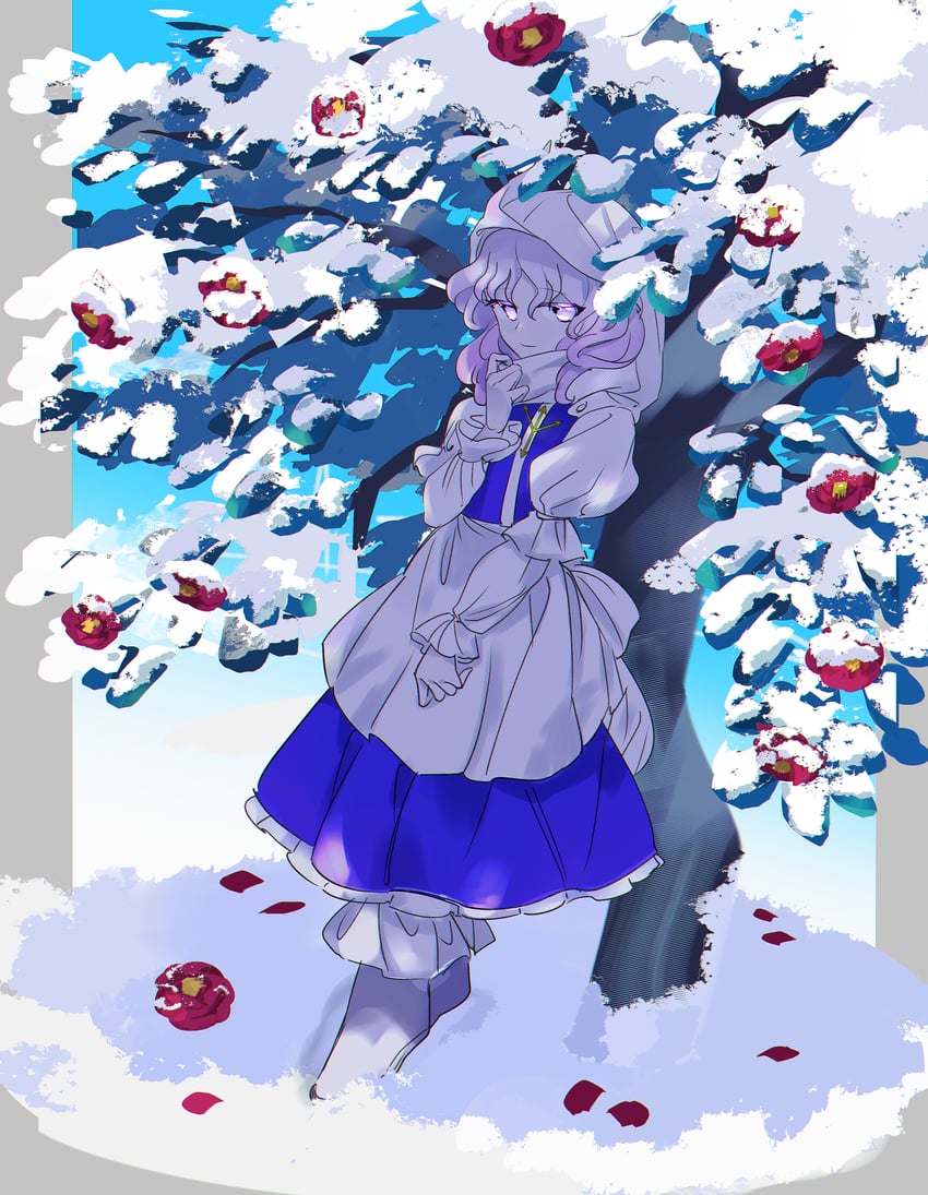 letty whiterock (touhou) drawn by chamaruk