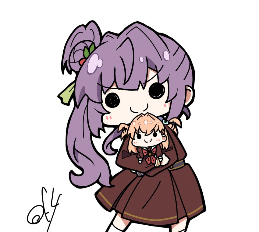 hinoshita kaho and otomune kozue (love live! and 1 more) drawn by oofushi_ao