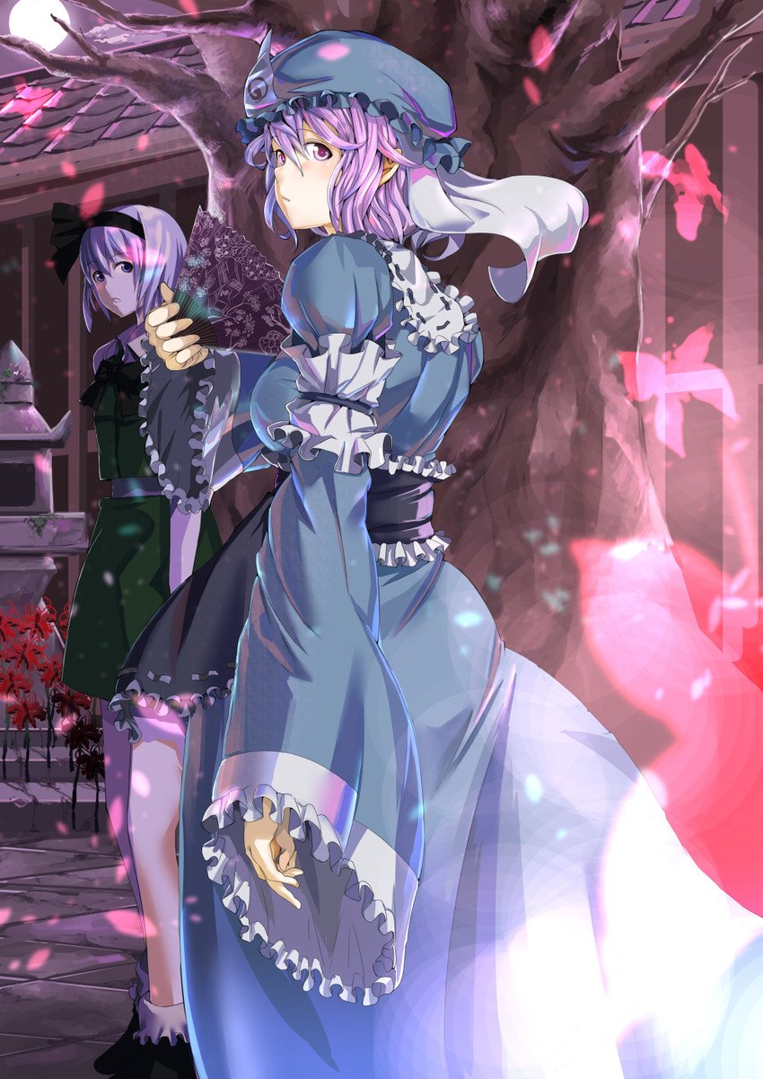 konpaku youmu and saigyouji yuyuko (touhou) drawn by koruse