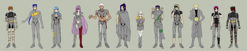 illyasviel von einzbern, emiya shirou, cu chulainn, archer, medusa, and 18 more (fate and 3 more) drawn by awat