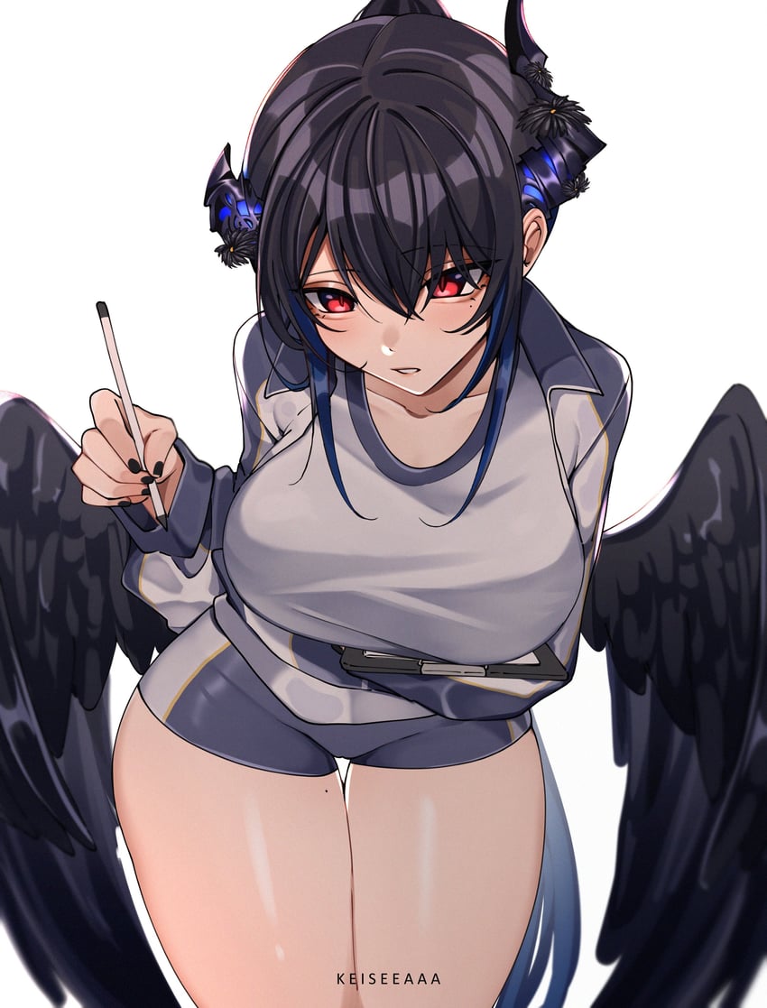 nerissa ravencroft and hasumi (blue archive and 2 more) drawn by keisea
