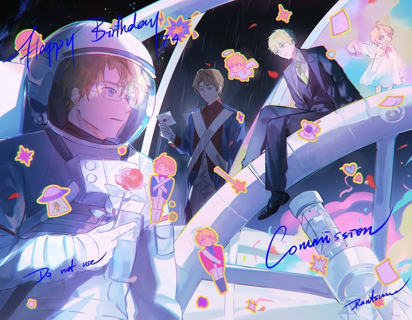 america and united kingdom (axis powers hetalia) drawn by rantsuuu