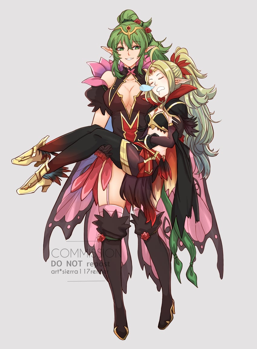 tiki and nowi (fire emblem and 2 more) drawn by sierra117renner