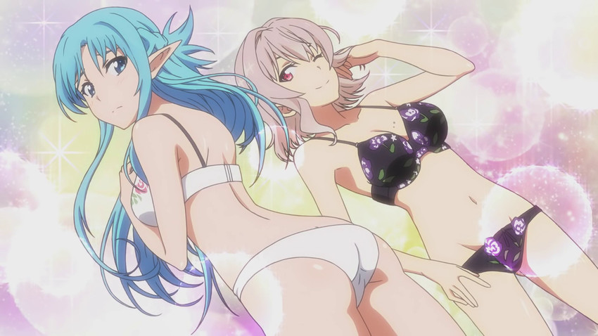 asuna and strea (sword art online and 1 more)
