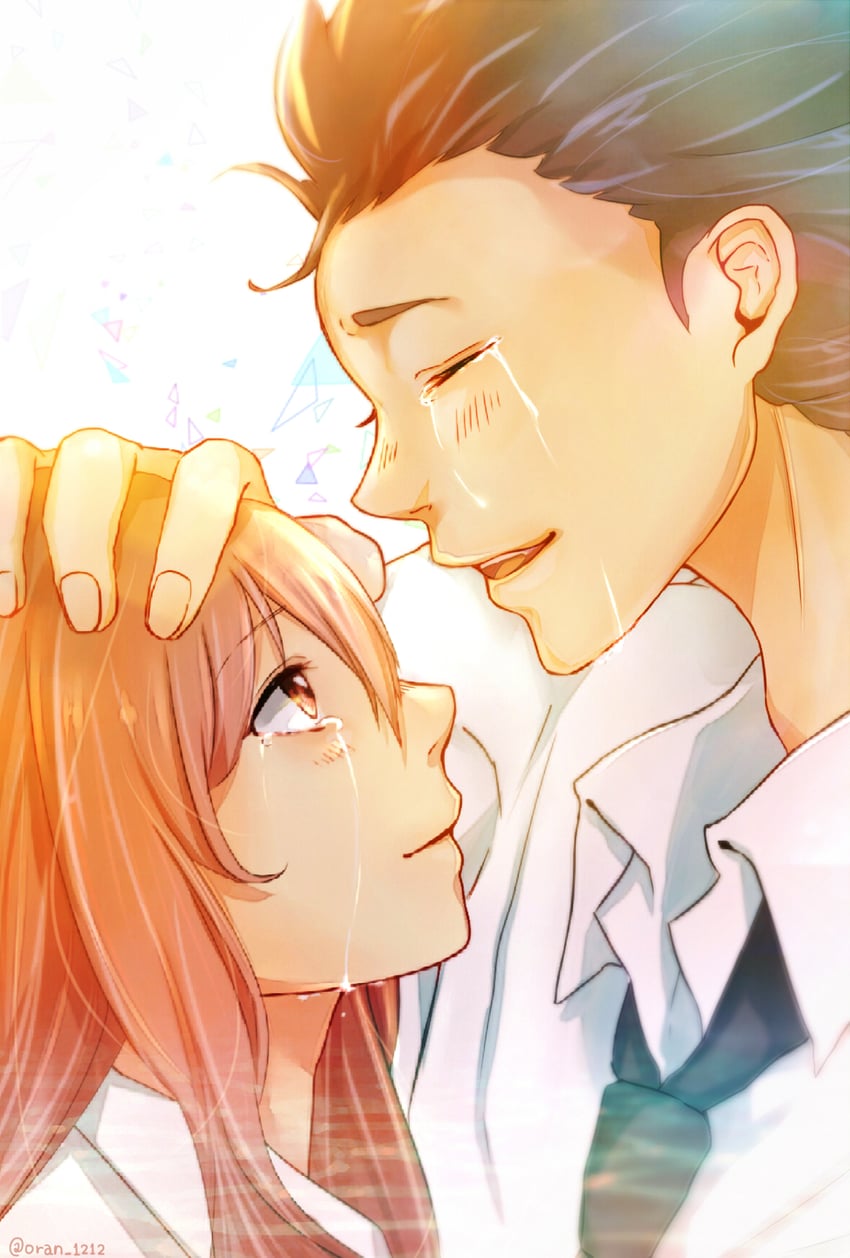 nishimiya shouko and ishida shouya (koe no katachi) drawn by daiya_moond