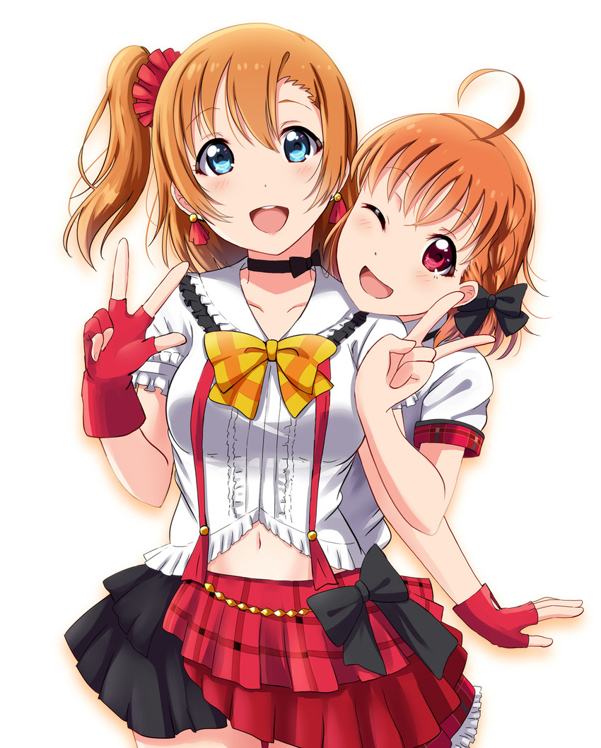 kosaka honoka and takami chika (love live! and 2 more) drawn by siokazunoko