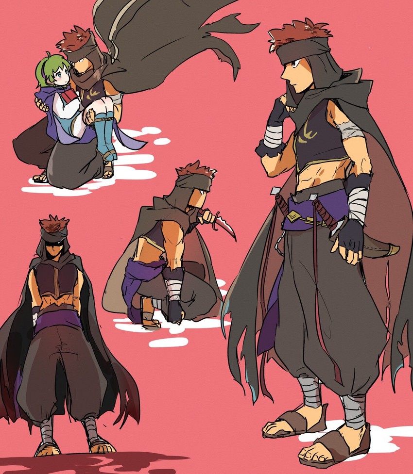 nino and jaffar (fire emblem and 1 more) drawn by hoshigaki_(hsa16g)