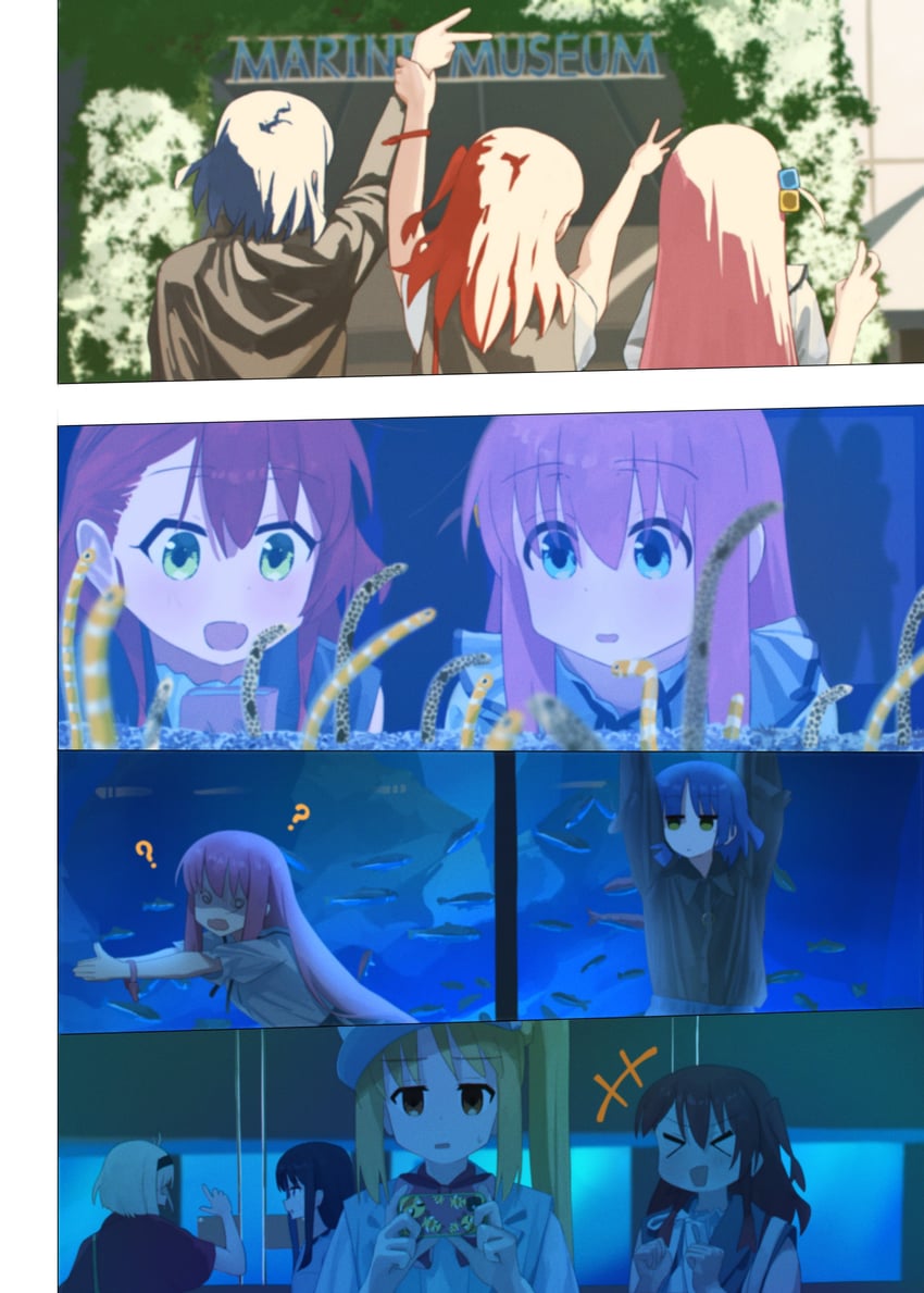 gotoh hitori, kita ikuyo, nishikigi chisato, ijichi nijika, inoue takina, and 1 more (bocchi the rock! and 1 more) drawn by shirasuke_0822