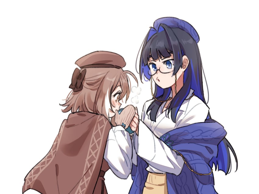 ouro kronii and nanashi mumei (hololive and 1 more) drawn by anco_(platanity)