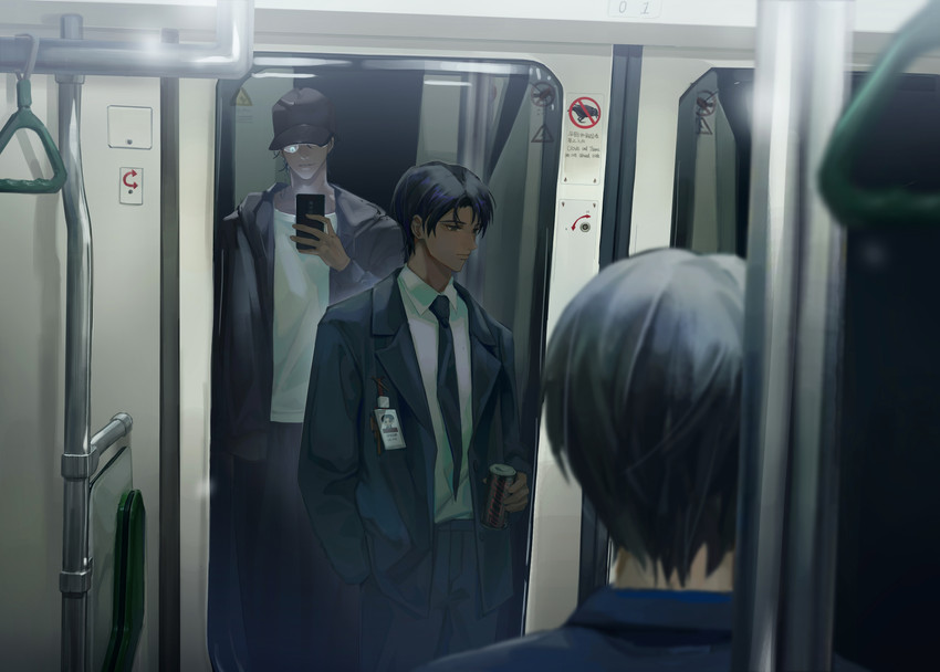 klein moretti, amon, and zhou mingrui (lord of the mysteries) drawn by noveryi