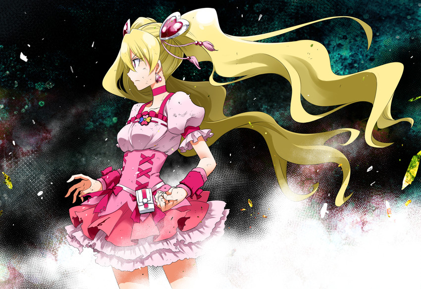 momozono love and cure peach (precure and 1 more) drawn by kurose_kousuke