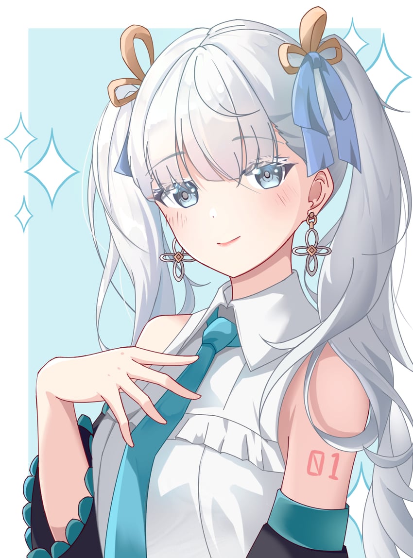 hatsune miku and jinhsi (vocaloid and 1 more) drawn by bu_weizhuang