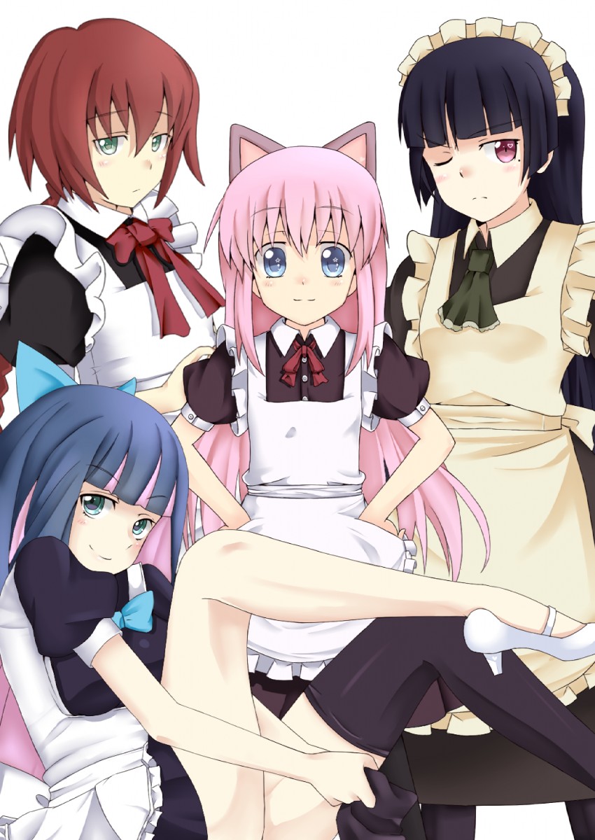 stocking, gokou ruri, suou pavlichenko, and sherlock shellingford (ore no imouto ga konna ni kawaii wake ga nai and 3 more) drawn by raisei