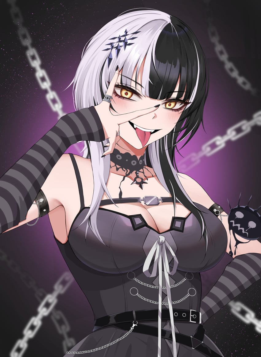 shiori novella and yorick (hololive and 1 more) drawn by danz