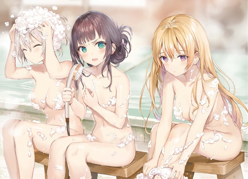 tsutsukakushi seika, uzurano toe, and yayaya yaya (oshiego ni kyouhaku sareru no wa hanzai desu ka?) drawn by momoko_(momopoco)