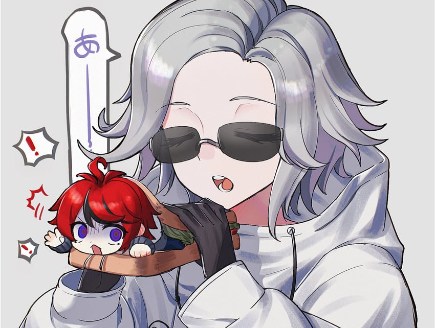 aotsuki eito and sumino takumi (the hundred line -last defense academy-) drawn by nomei