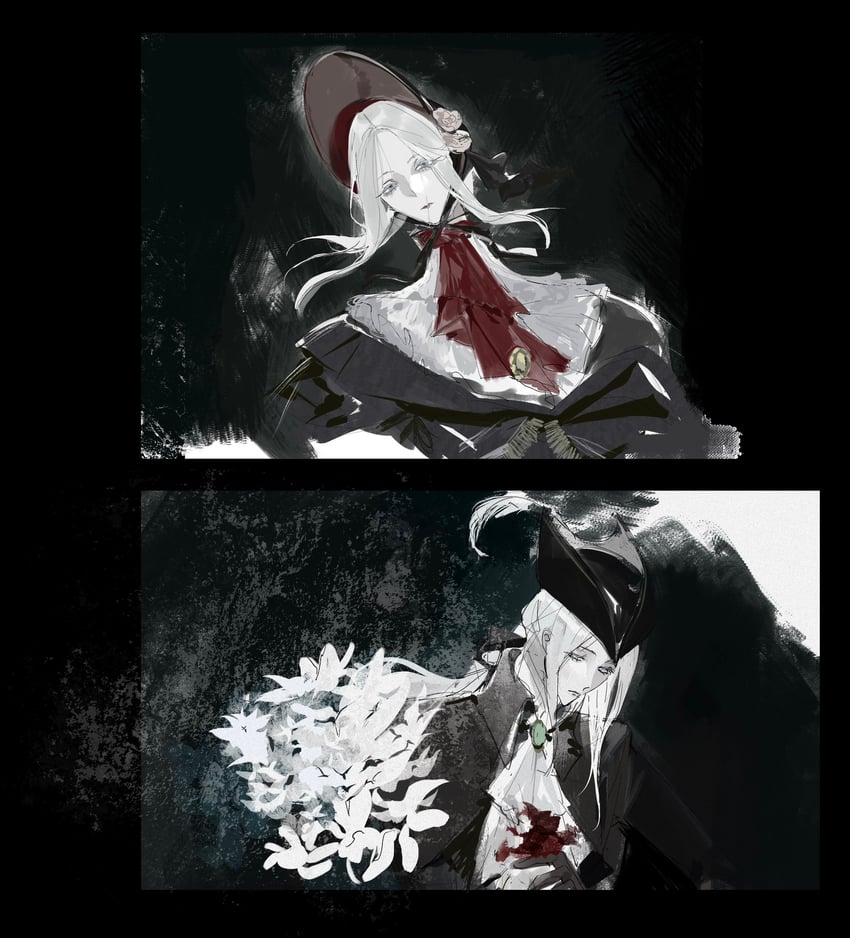 plain doll and lady maria of the astral clocktower (bloodborne)
