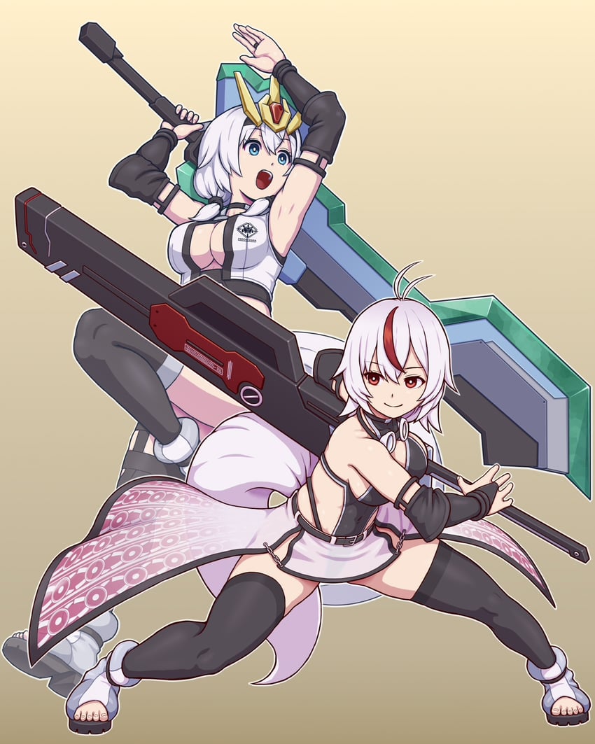 mochiko-san and mochino anko (voicevox) drawn by sadaharu_(nicoseiga645206)