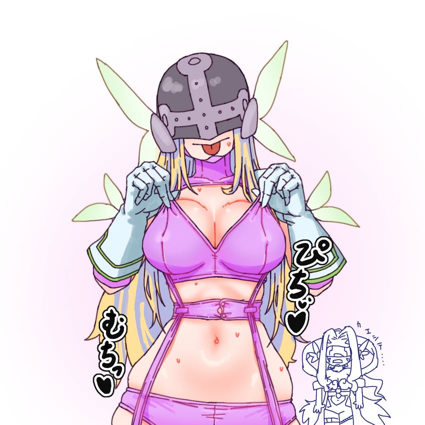 angewomon and fairimon (digimon and 1 more) drawn by gerusyu