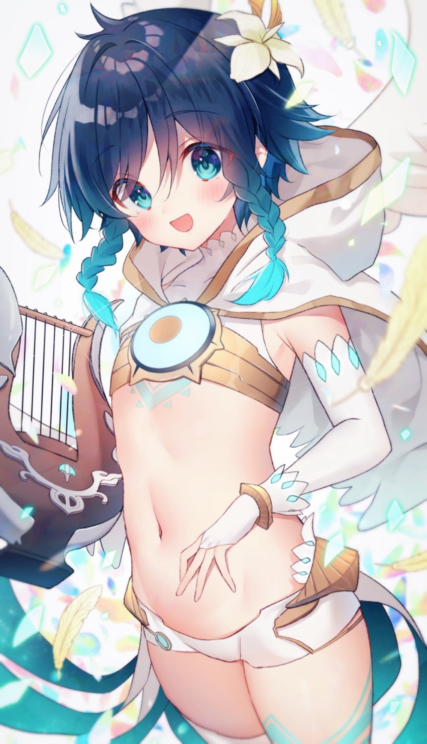 venti (genshin impact) drawn by gyozanuko
