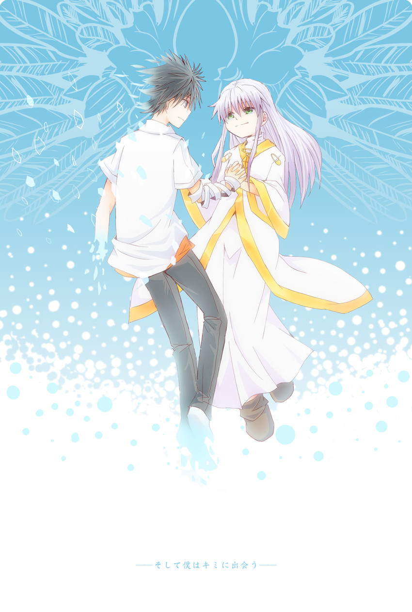 kamijou touma and index (toaru majutsu no index) drawn by komeme
