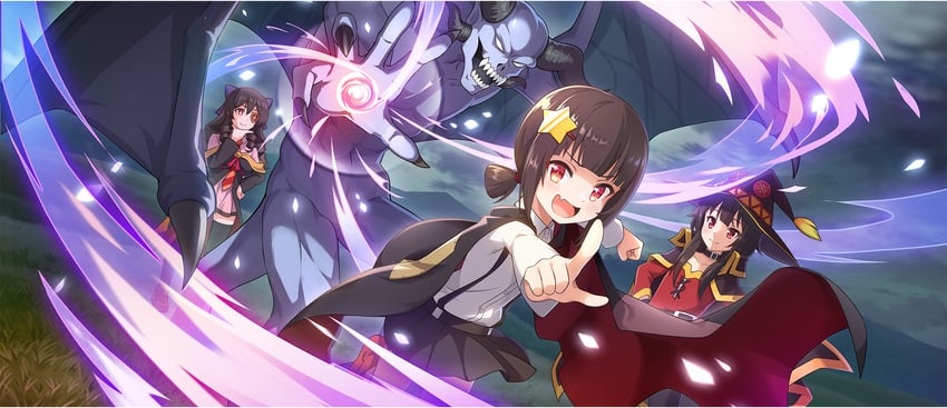 megumin, komekko, arue, and host (kono subarashii sekai ni shukufuku wo! and 1 more)