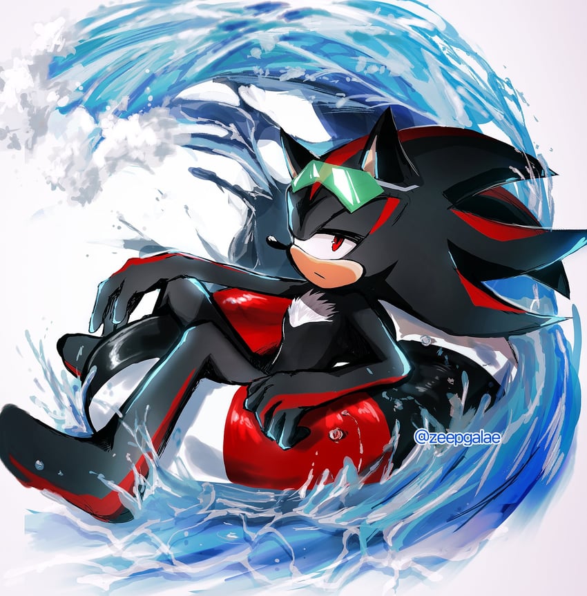 shadow the hedgehog (sonic and 1 more) drawn by shapam_(zeepgalae)