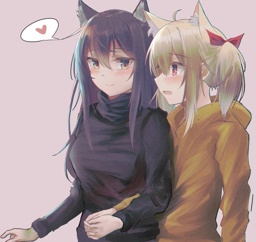 texas and sora (arknights) drawn by hane_(8ne_k)