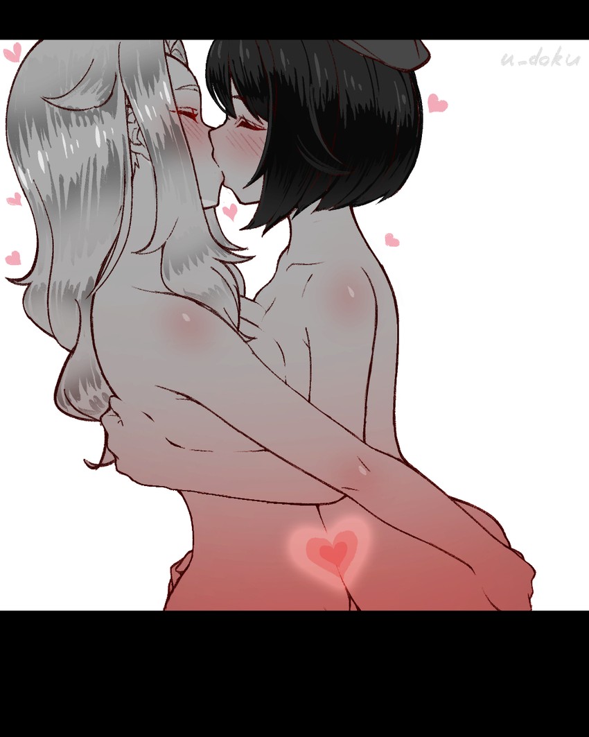 gloria and lass (pokemon and 1 more) drawn by u-doku