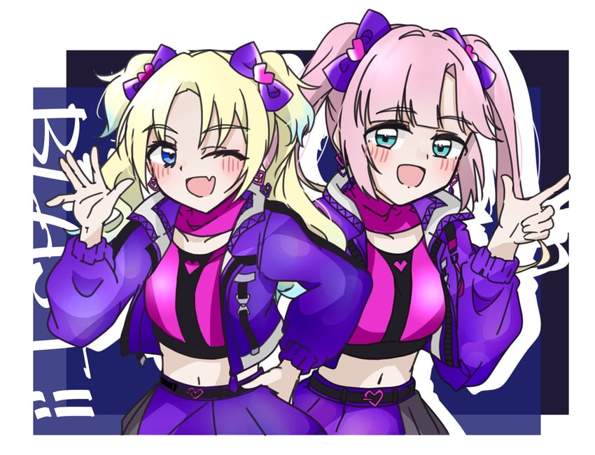 osawa rurino and anyoji hime (love live! and 1 more) drawn by mihasu_ll