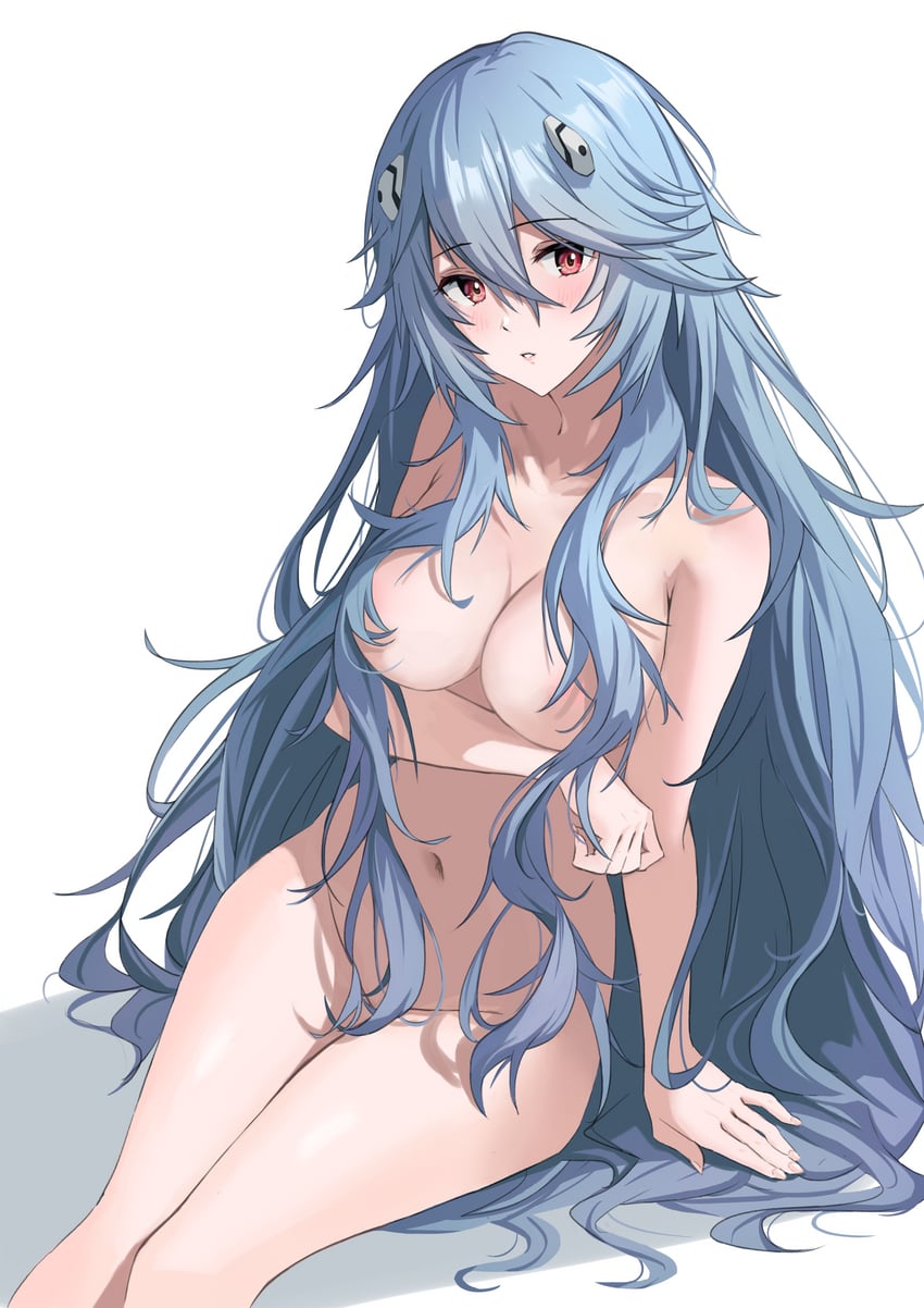 ayanami rei (neon genesis evangelion and 2 more) drawn by awesome_crane