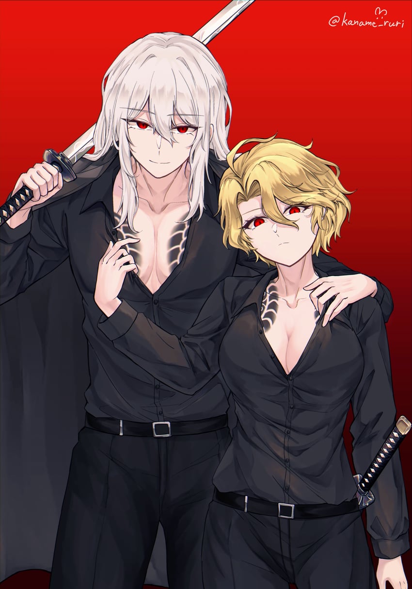 don quixote, sancho, and la manchaland's don quixote (project moon and 1 more) drawn by kaname_ruri