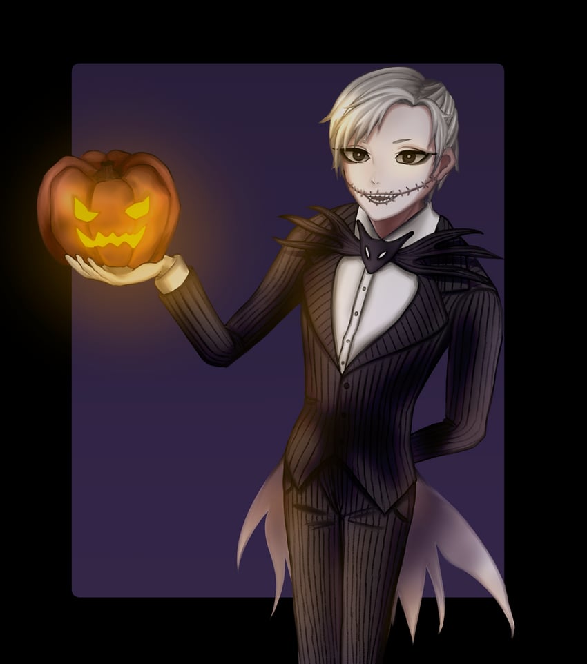 jack skellington and sally (the nightmare before christmas) drawn by dedollchan