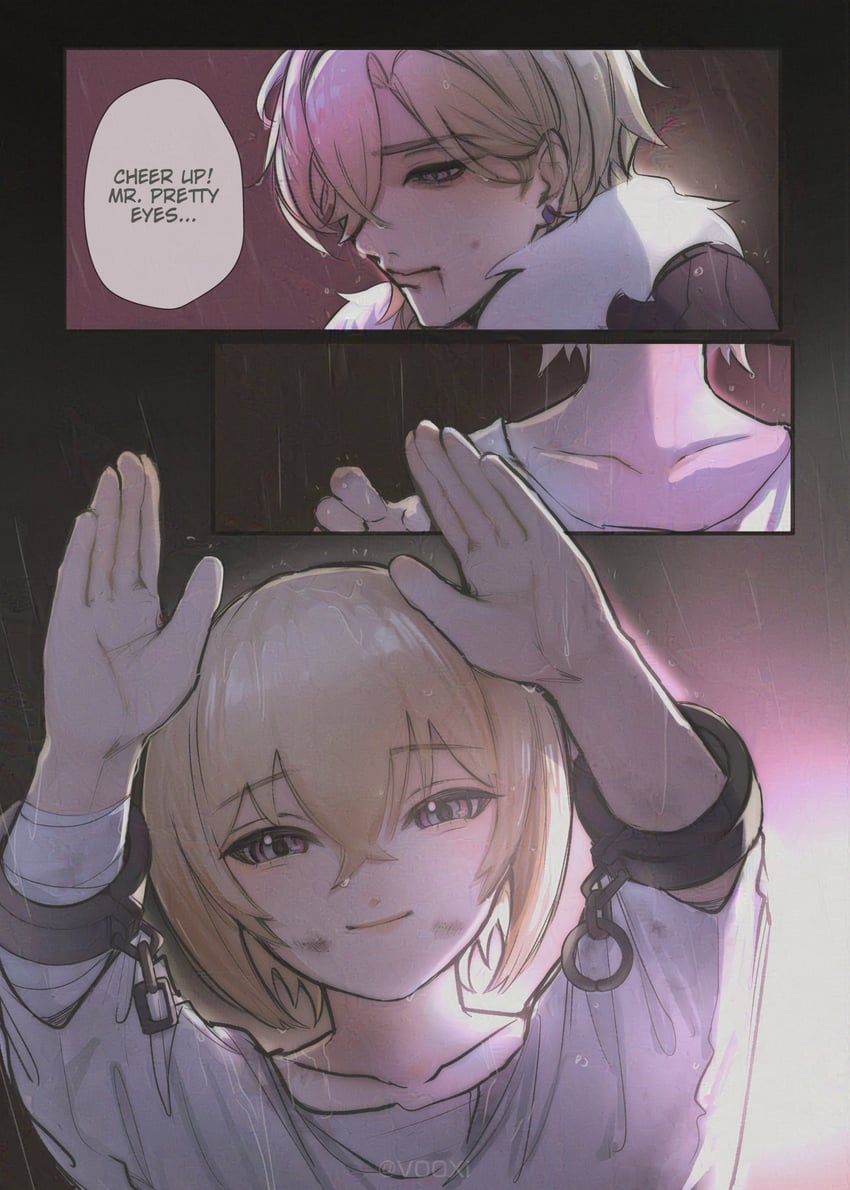 aventurine and kakavasha (honkai and 1 more) drawn by v00xi
