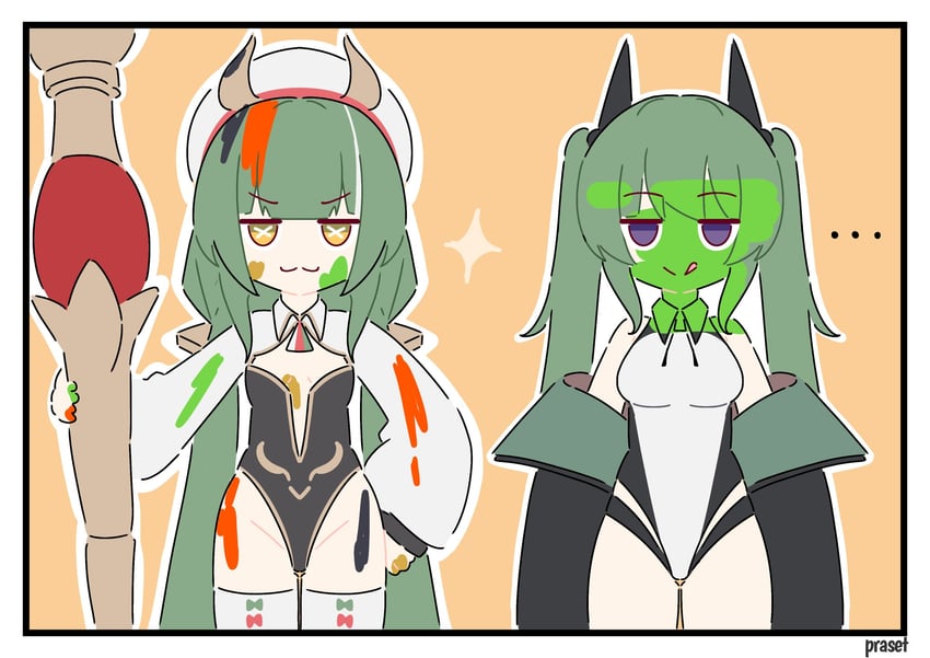 raffaello and maggiore baracca (azur lane) drawn by praset03