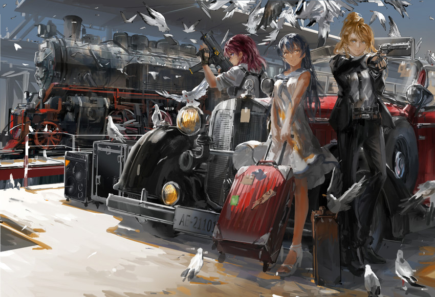 nishikino maki, sonoda umi, and ayase eli (love live! and 1 more) drawn by stu_dts