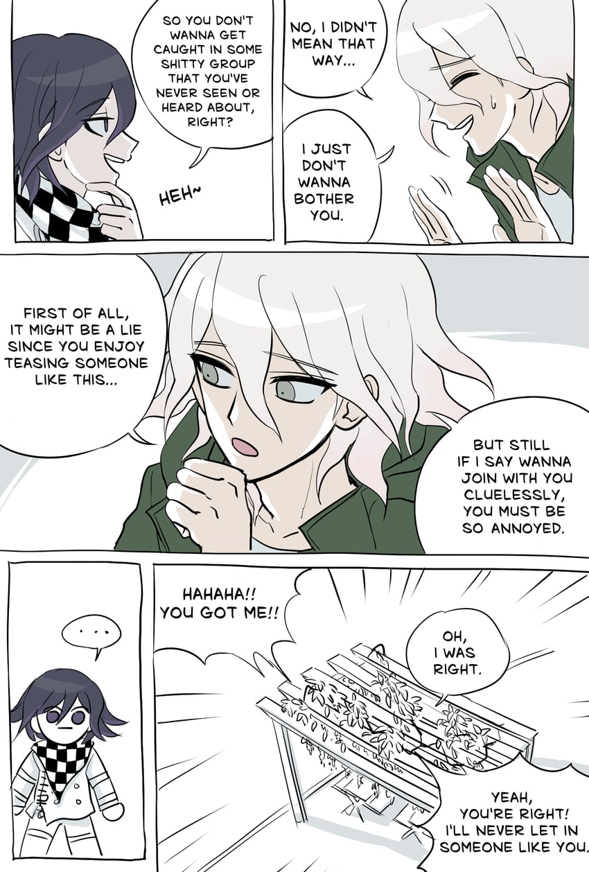 oma kokichi and komaeda nagito (danganronpa and 2 more) drawn by ttegi_(ddeck_dg)