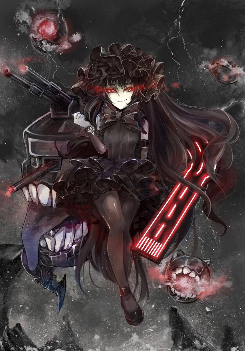 isolated island oni and escort fortress (kantai collection) drawn by mxn