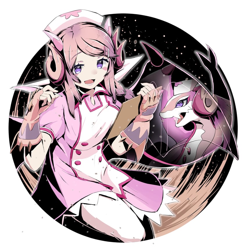 nurse dragonmaid and dragonmaid ernus (yu-gi-oh!) drawn by tomiyama_mishiro