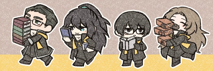 yi sang, hong lu, meursault, and rodion (project moon and 1 more) drawn by teryaa125