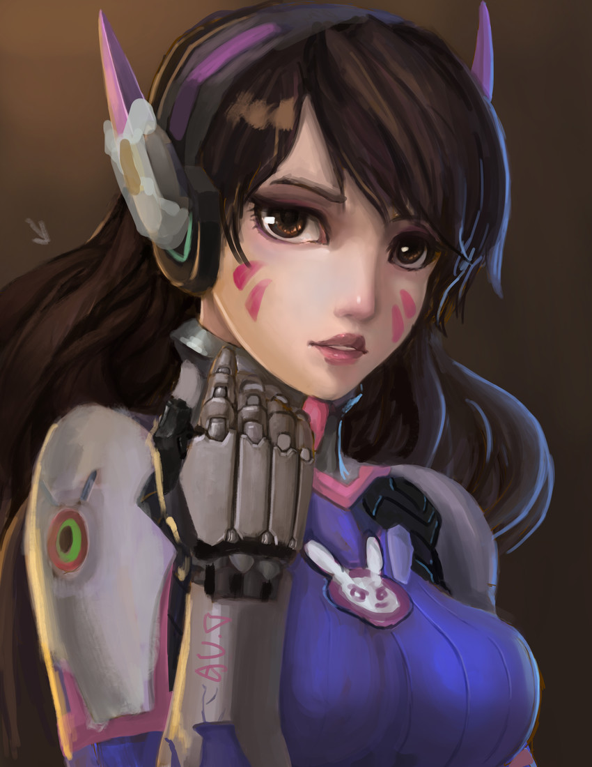 d.va (overwatch and 1 more) drawn by sumneko