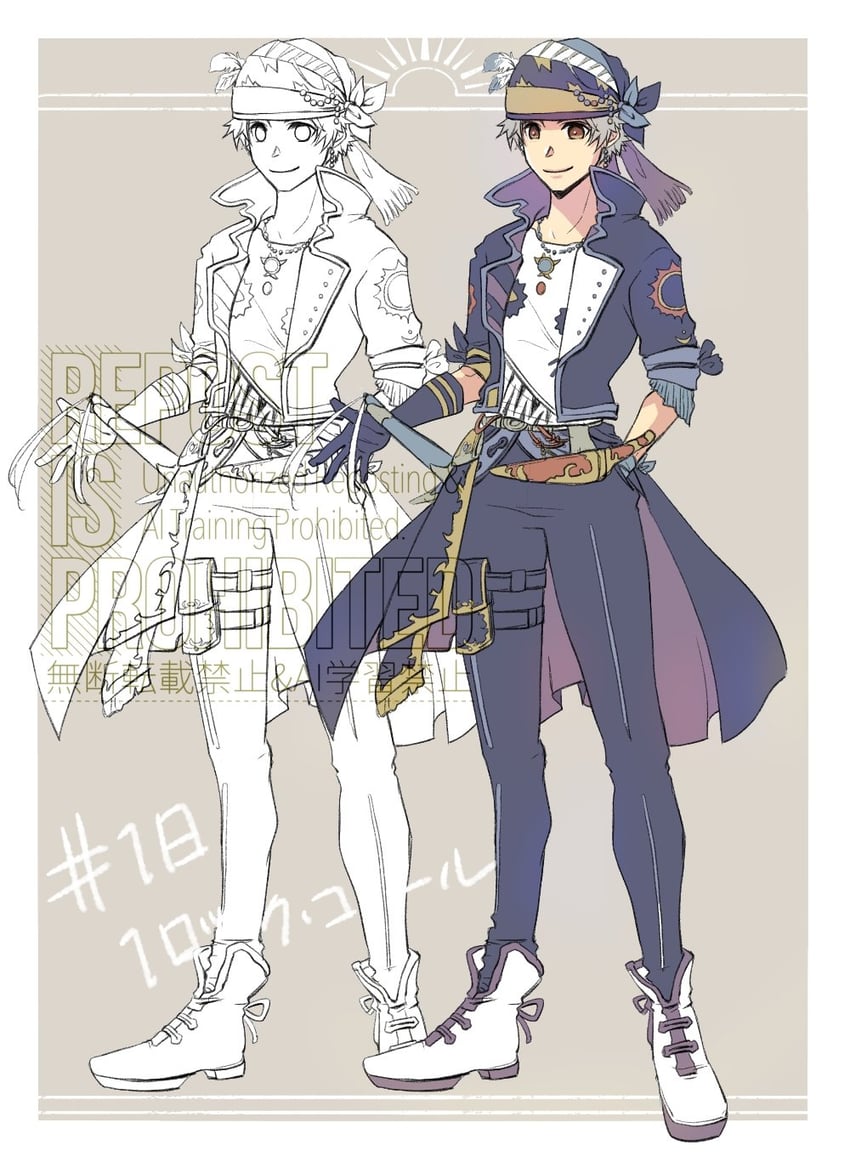locke cole (final fantasy and 1 more) drawn by ayana_(iqaw5cfohvdtver)