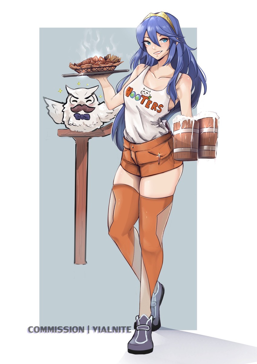 lucina and fehnix (fire emblem and 3 more) drawn by vialnite